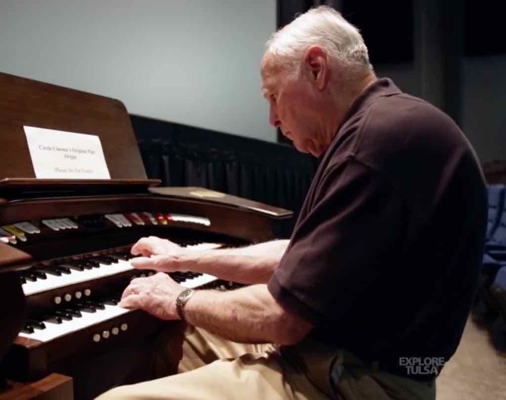 Phil playing organ